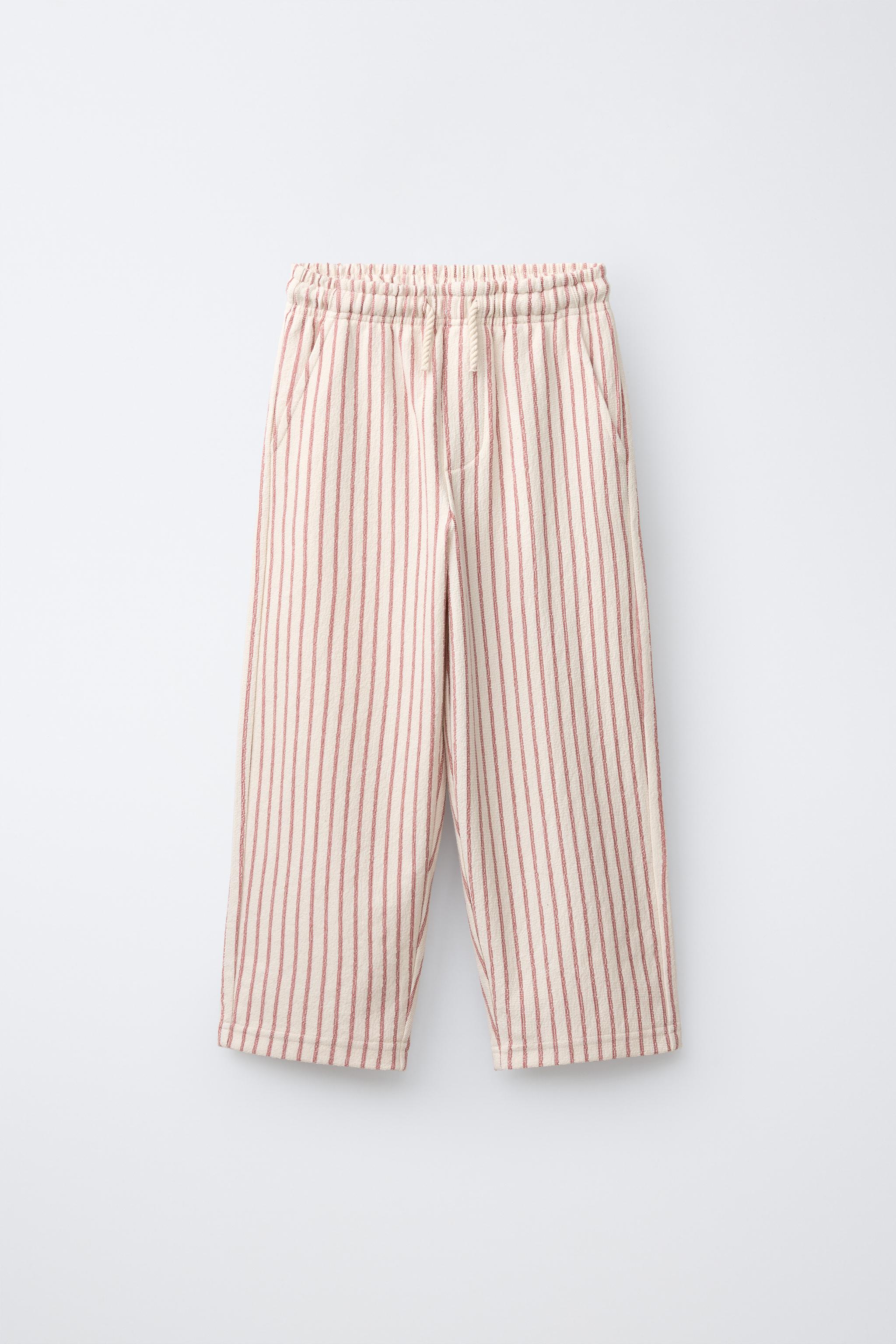 PANTALON RELAXED À RAYURES